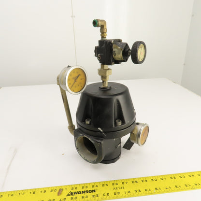 Watts R119-20J Compressed Air Pilot Operated Regulator 2-1/2" NPT W/ Gauges