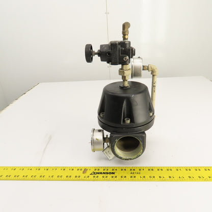 Watts R119-20J Compressed Air Pilot Operated Regulator 2-1/2" NPT W/ Gauges