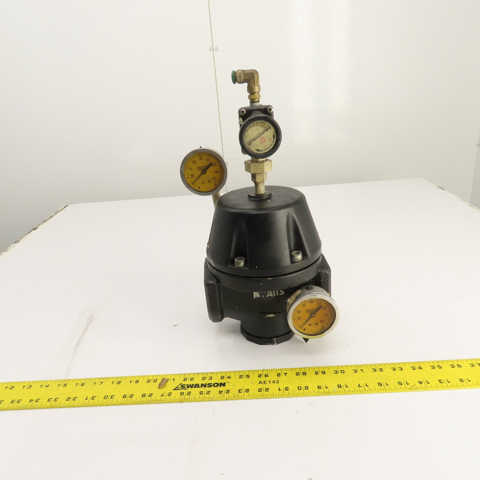 Watts R119-20J Compressed Air Pilot Operated Regulator 2-1/2" NPT W/ Gauges