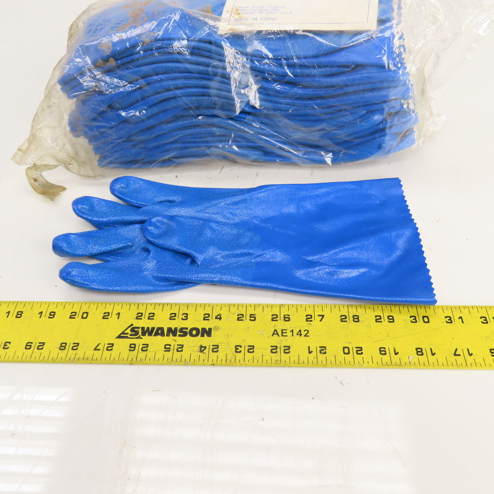 North NK803 4JD76 Nitri-Knit Size 10 Rough Finish Nitrile Gloves 10 Pairs