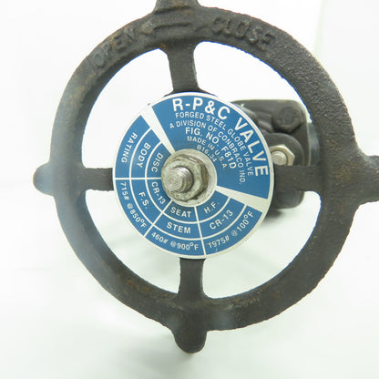 R-P&C F81D 3/4" Steel Globe Valve CR13