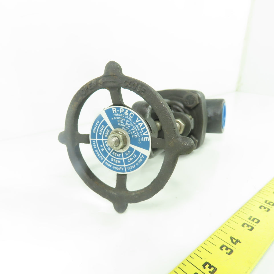 R-P&C F81D 3/4" Steel Globe Valve CR13