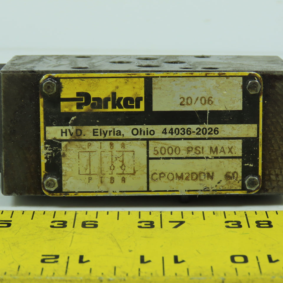 Parker CPOM2DDN 60 Pilot Operated Check Valve 5000PSI 15.9GPM