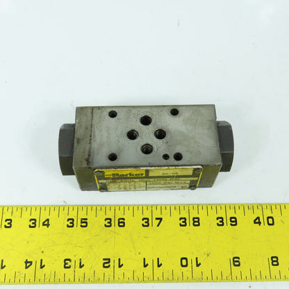 Parker CPOM2DDN 60 Pilot Operated Check Valve 5000PSI 15.9GPM