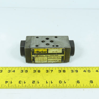 Parker CPOM2DDN 60 Pilot Operated Check Valve 5000PSI 15.9GPM