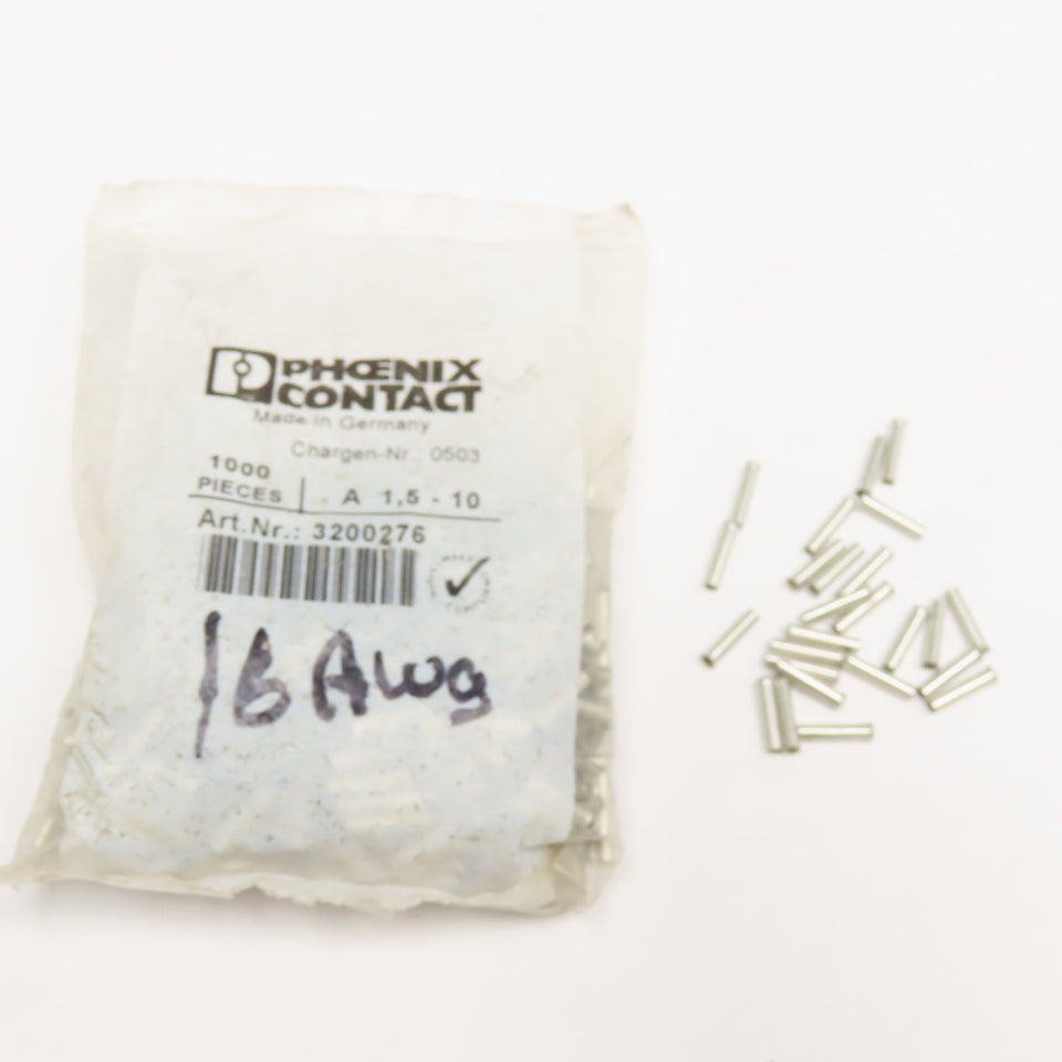 Phoenix Contact 3200276 1.5-10A Ferrule 600Pc.