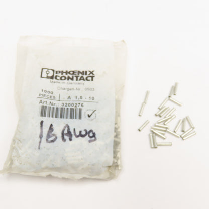 Phoenix Contact 3200276 1.5-10A Ferrule 600Pc.