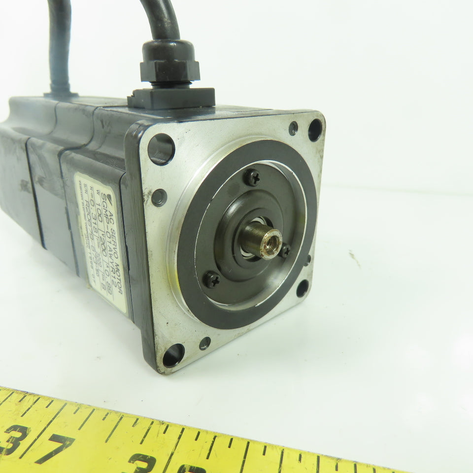 YASKAWA SGMP-01AWYR12 0.318Nm AC Servo Motor 200V 100W 0.89A 3000RPM