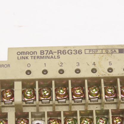 Omron B7A-R6G36 16 Channel PNP Output Link Terminal Missing Back Panel