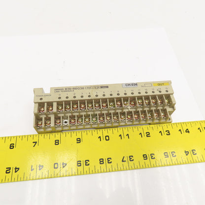 Omron B7A-R6G36 16 Channel PNP Output Link Terminal Missing Back Panel