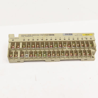 Omron B7A-R6G36 16 Channel PNP Output Link Terminal Missing Back Panel