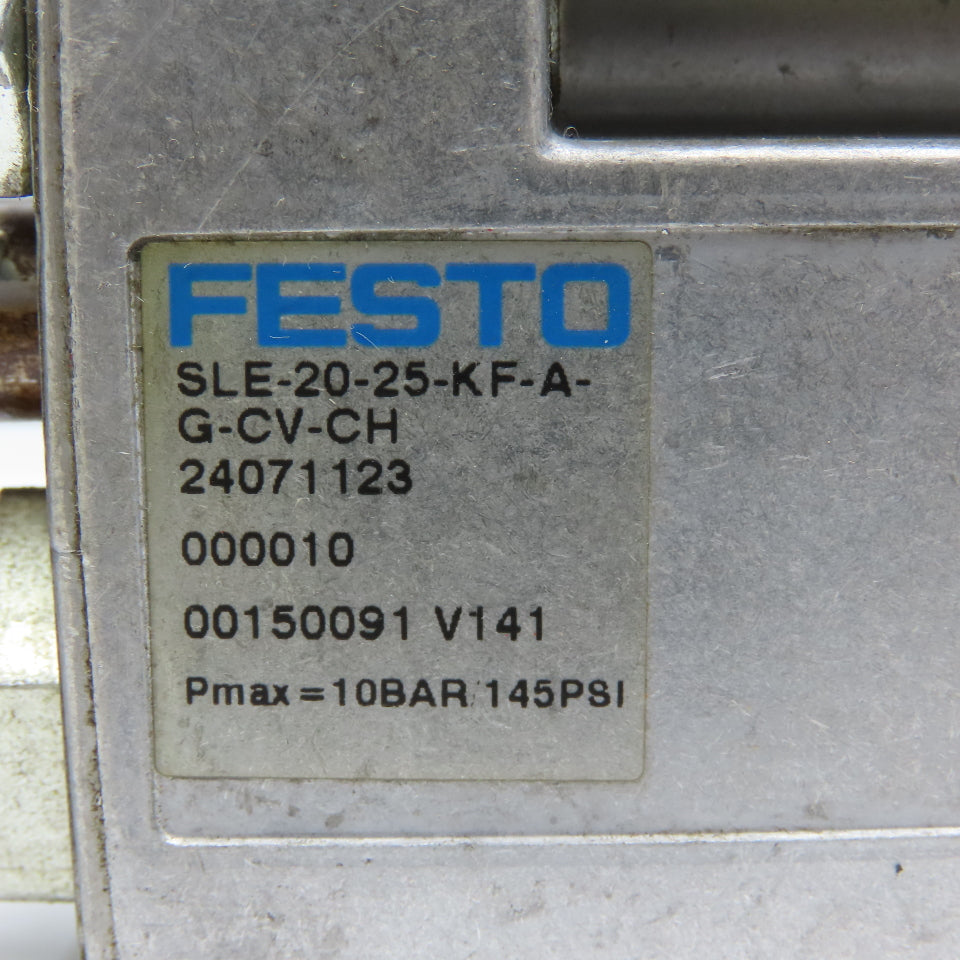 Festo SLE-20-25-KF-A-G-CV-CH 20mm Bore 25mm Stroke Linear Slide Drive Unit G1/8