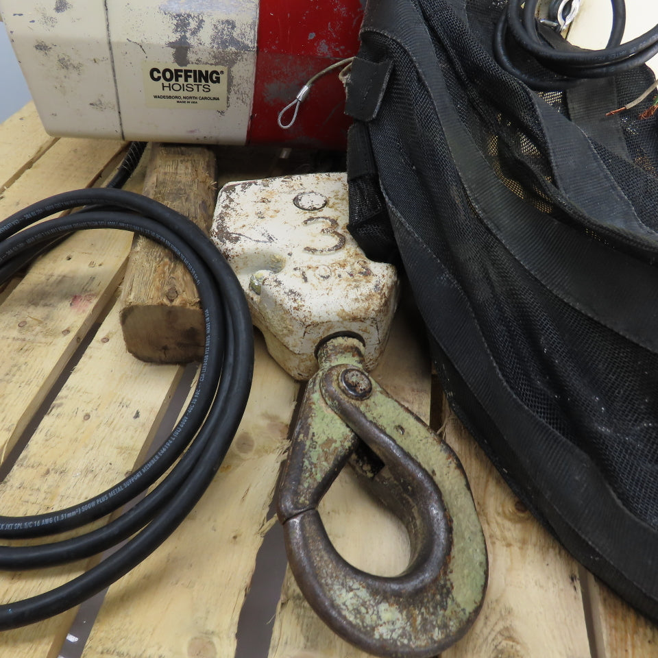 Coffing EC6016.3 3 Ton 6000 LB. Electric Chain Hoist 230/460V 3PH 15' Lift 16FPM