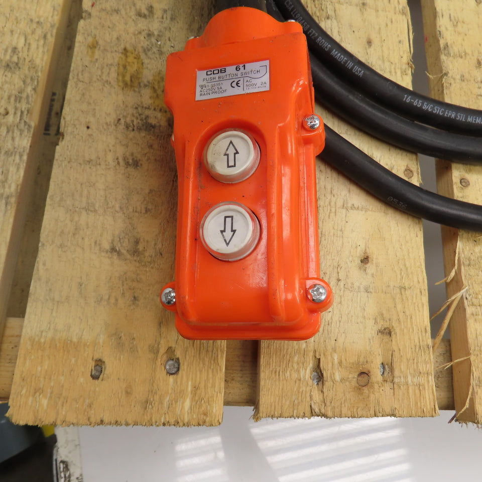 Coffing EC6016.3 3 Ton 6000 LB. Electric Chain Hoist 230/460V 3PH 15' Lift 16FPM