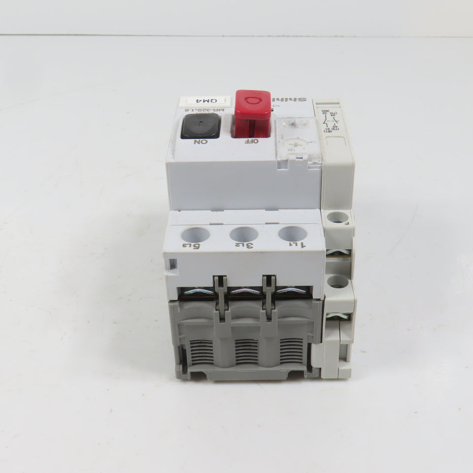 Shihlin MR-32S-1.6 Motor Protection Circuit Breaker 1-1.6A 3/4HP 600V W/ Aux