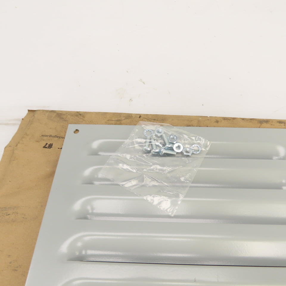 Nvent Hoffman AVK812 15.31" x 9.50" Louver Vent Plate Kit Gray Mild Steel New