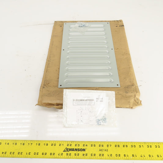 Nvent Hoffman AVK812 15.31" x 9.50" Louver Vent Plate Kit Gray Mild Steel New