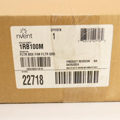 Nvent Hoffman 1RB100M Filter Box Cooling Fan Unit 230V 725CFM 13.38 x 13.38" NEW