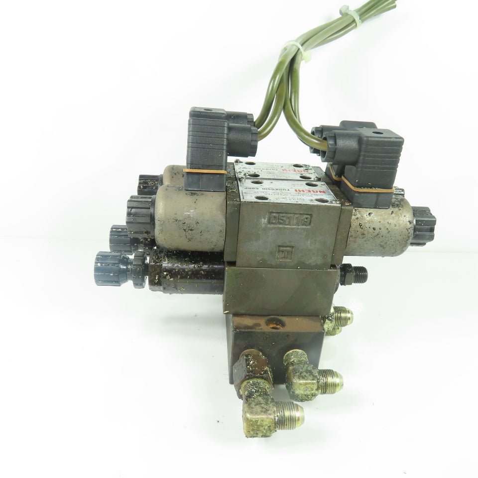 Nachi SA-G01-E3X-D2-8380D Hydraulic Solenoid Control Valve Assy W/OG-G01-PC-K-20