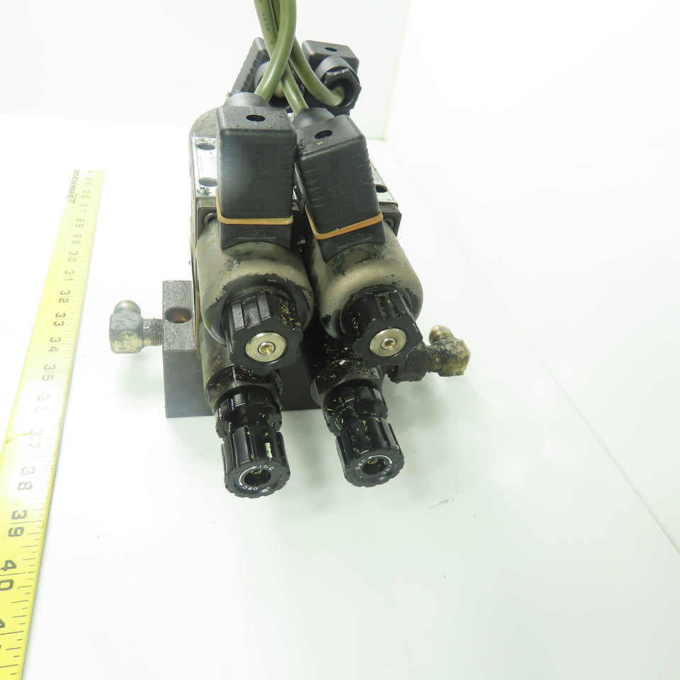 Nachi SA-G01-E3X-D2-8380D Hydraulic Solenoid Control Valve Assy W/OG-G01-PC-K-20