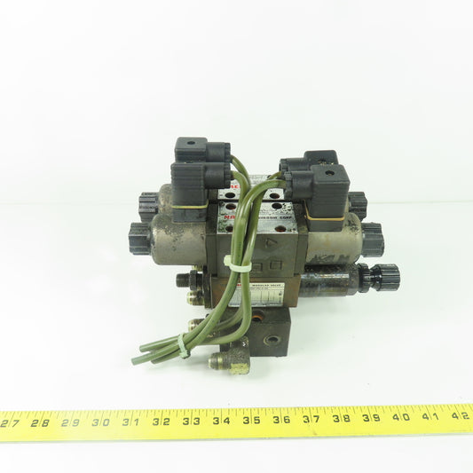Nachi SA-G01-E3X-D2-8380D Hydraulic Solenoid Control Valve Assy W/OG-G01-PC-K-20