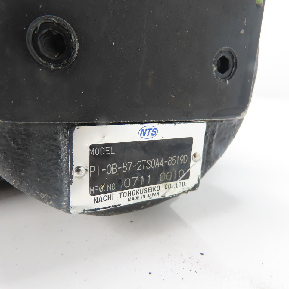 Nachi PI-0B-87-2TS0A4-8519D Hydraulic Pump W/ (2)SA-G01-C5-D2-31 Valves