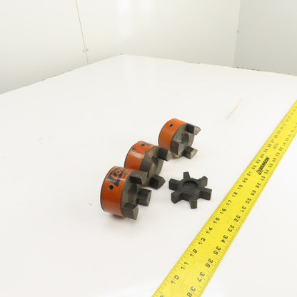 Lovejoy L-110 Flexible Jaw Complete Coupling 1.500" x 1.500" Shaft W/ 1 Extra