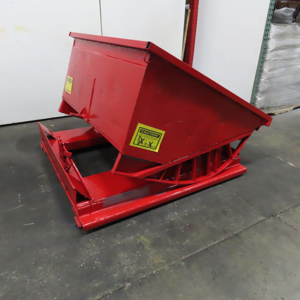 1 Cu Yd Self Dumping Trash Scrap Chip Hopper 51" x 57" x 24" ID