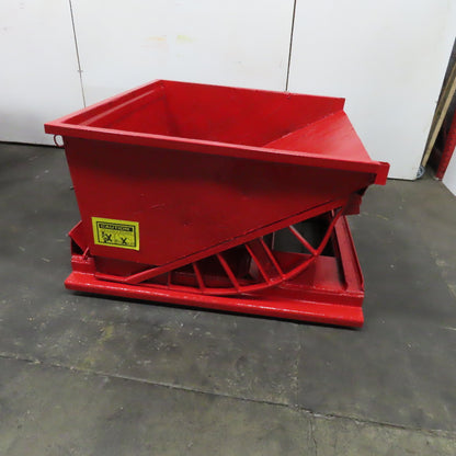 1 Cu Yd Self Dumping Trash Scrap Chip Hopper 51" x 57" x 24" ID