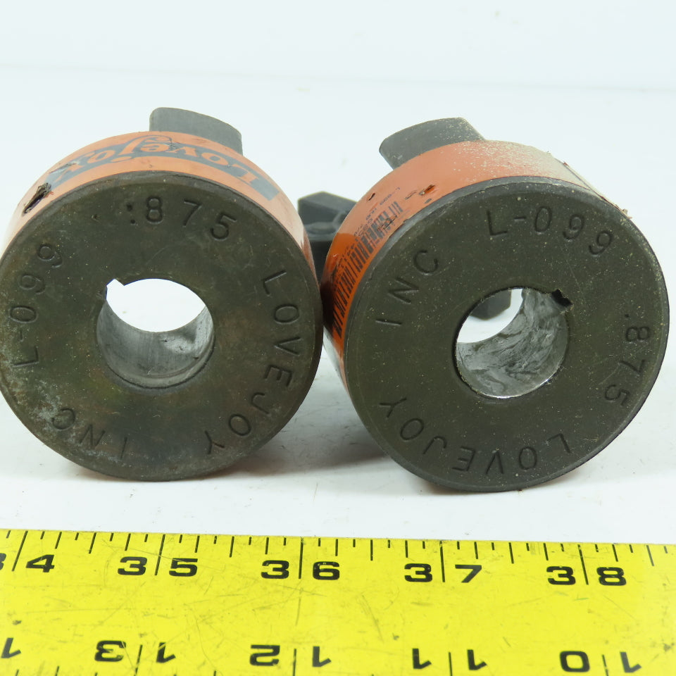 Lovejoy L-099 Flexible Jaw Complete Coupling .875" x .875" W/ Insert