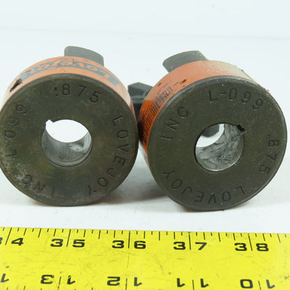 Lovejoy L-099 Flexible Jaw Complete Coupling .875" x .875" W/ Insert