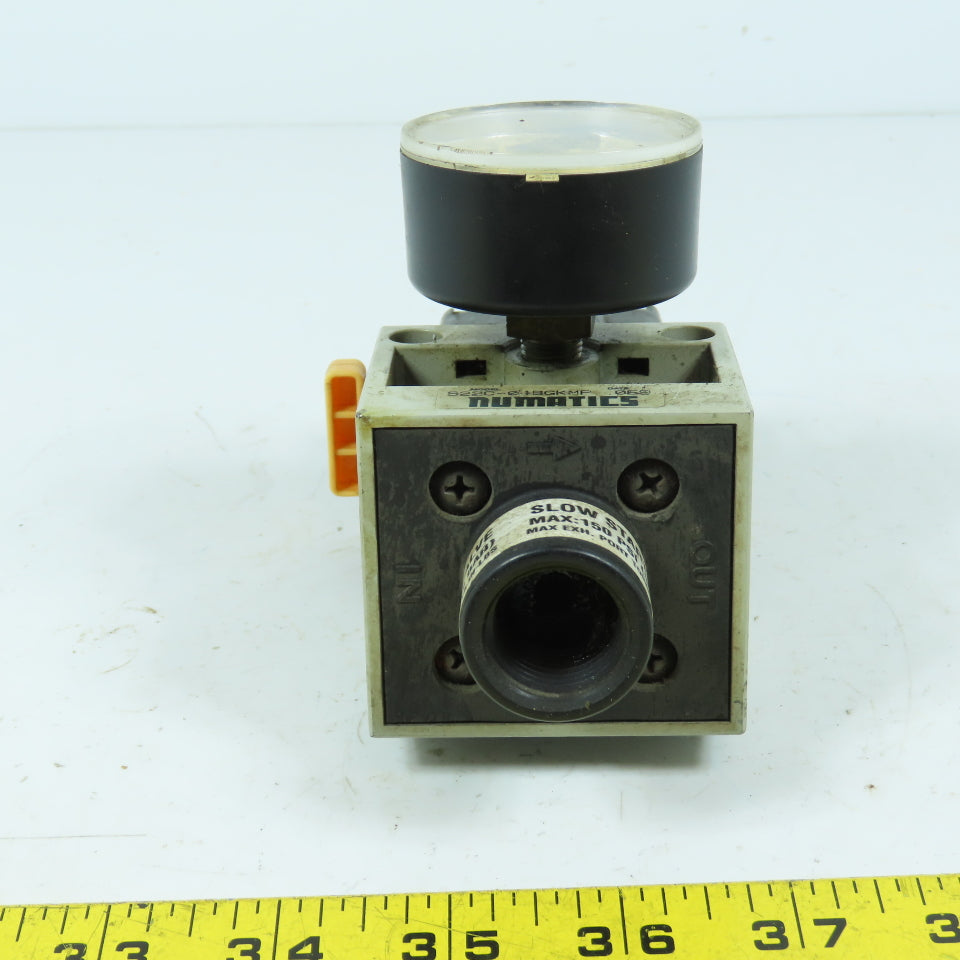 Numatics S22C-04BGKMP Solenoid Operated Slow Start Valve 24VDC Coil 1/2"