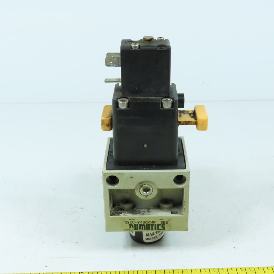Numatics S22C-04BGKMP Solenoid Operated Slow Start Valve 24VDC Coil 1/2"