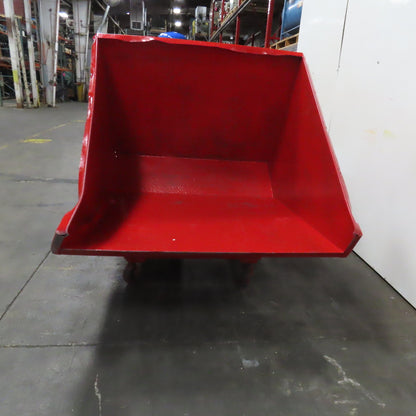 1-1/2 Cu Yd Self Dumping Trash Scrap Chip Hopper 58" x 54" x 39" ID *Imperfect