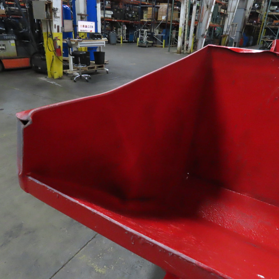 1-1/2 Cu Yd Self Dumping Trash Scrap Chip Hopper 58" x 54" x 39" ID *Imperfect