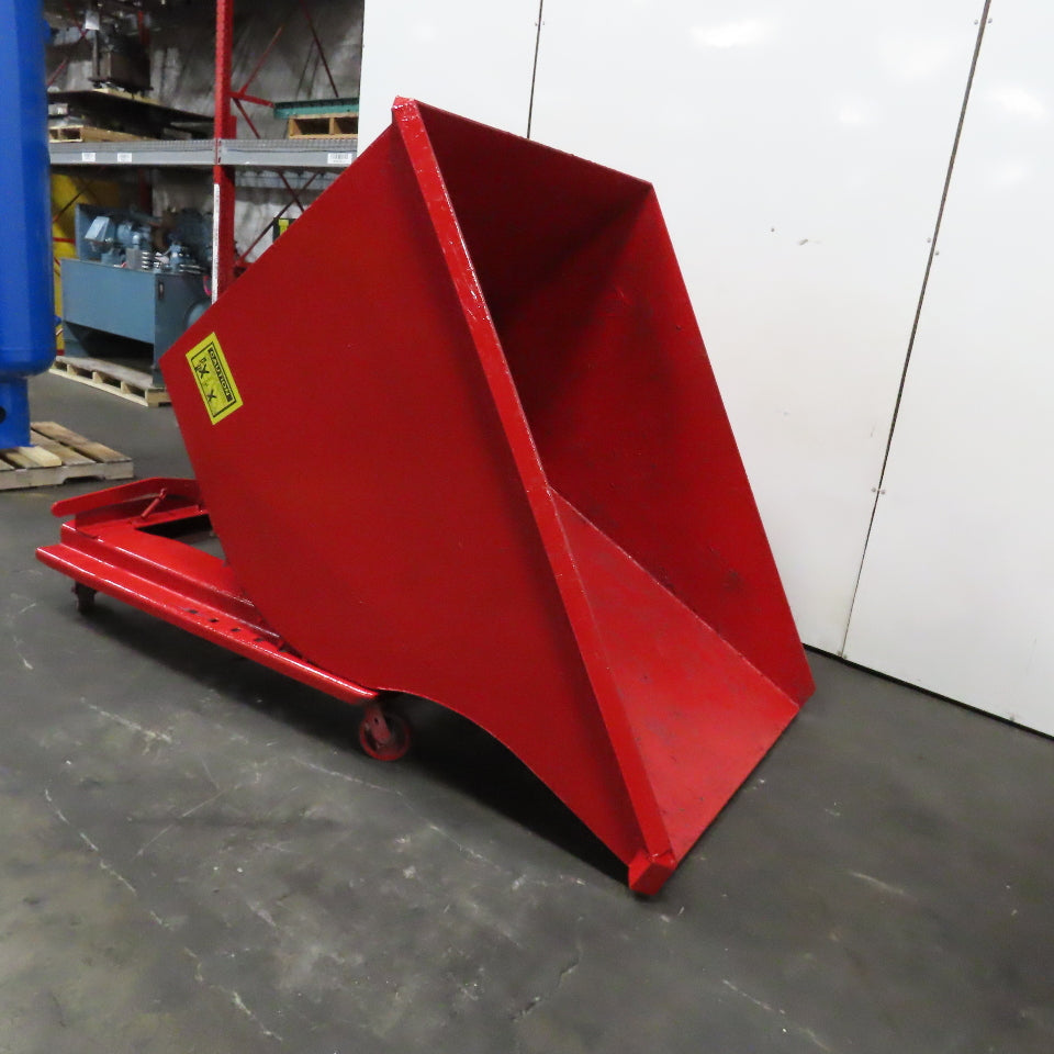 2-1/2 Cu Yd Self Dumping Trash Scrap Chip Hopper 71" x 48" x 35" ID