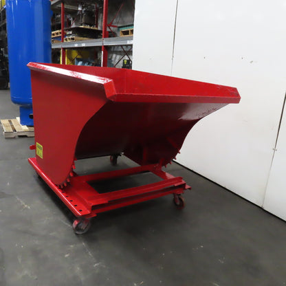 2-1/2 Cu Yd Self Dumping Trash Scrap Chip Hopper 71" x 48" x 35" ID