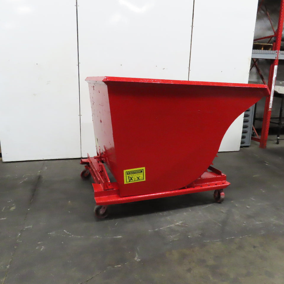 2-1/2 Cu Yd Self Dumping Trash Scrap Chip Hopper 71" x 48" x 35" ID