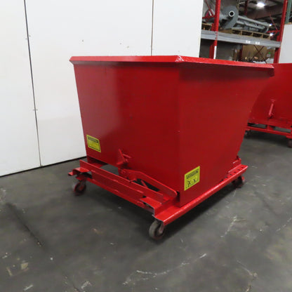 2-1/2 Cu Yd Self Dumping Trash Scrap Chip Hopper 71" x 48" x 35" ID