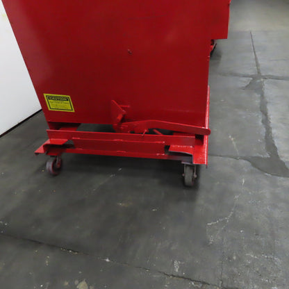 2-1/2 Cu Yd Self Dumping Trash Scrap Chip Hopper 71" x 48" x 35" ID