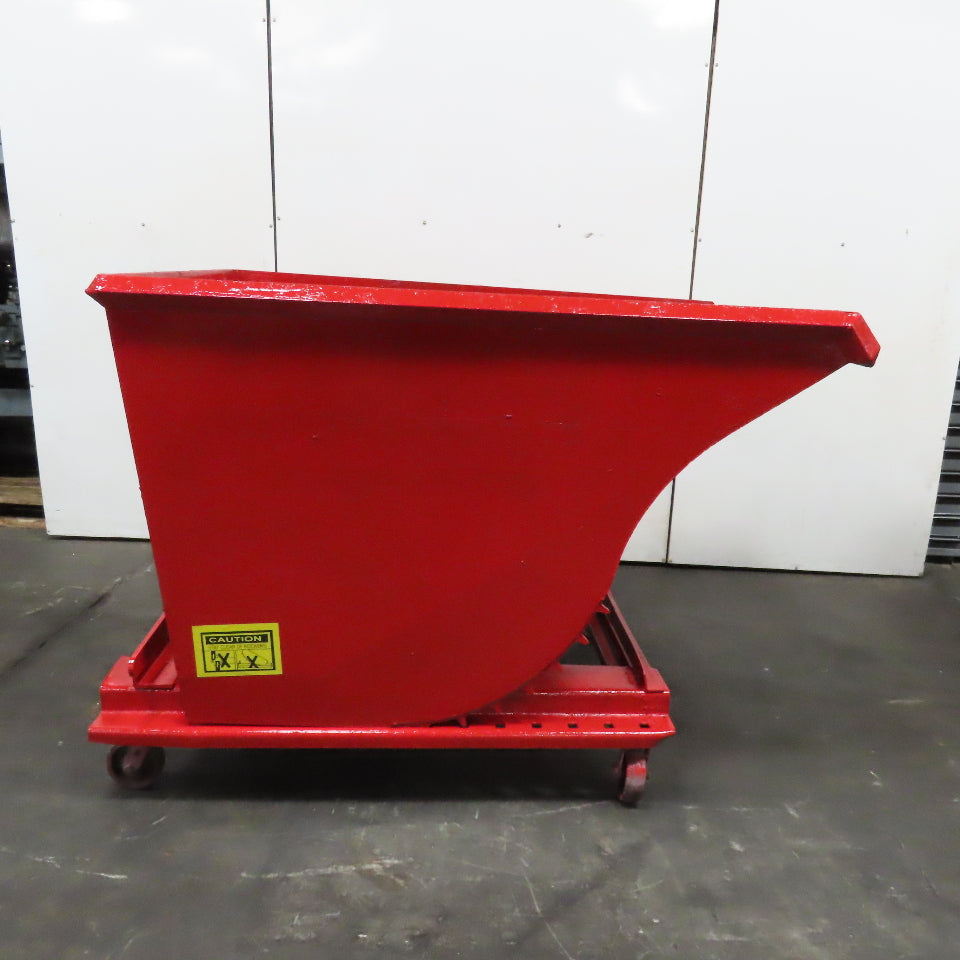 2-1/2 Cu Yd Self Dumping Trash Scrap Chip Hopper 71" x 48" x 35" ID