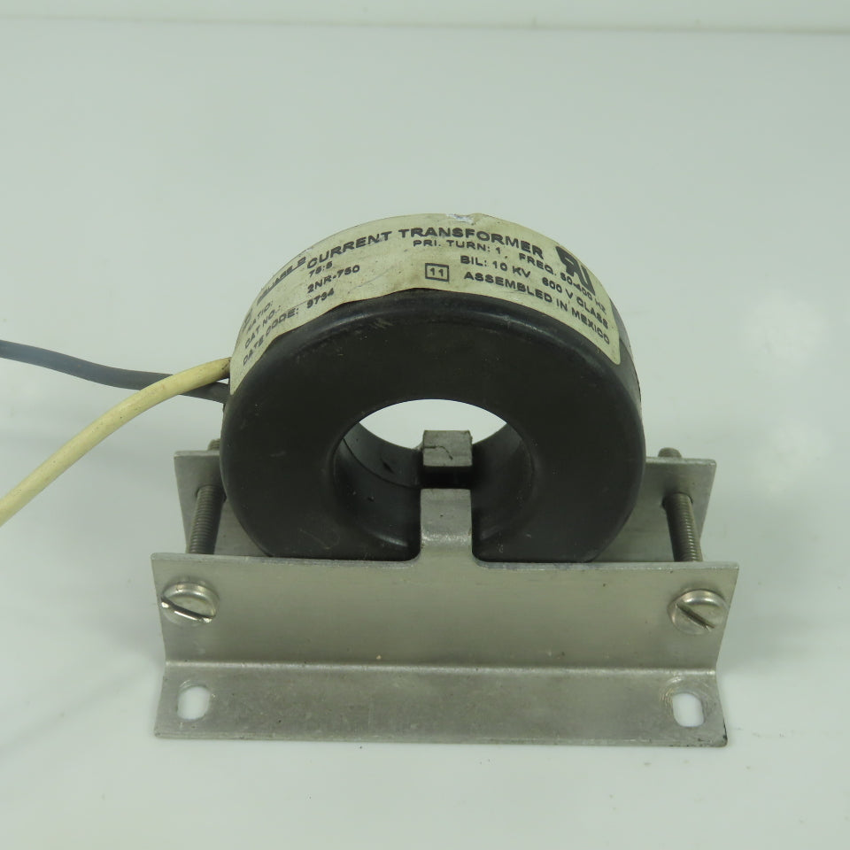 Square D 2NR-750 75:5 Ratio Current Transformer 10KV 600V