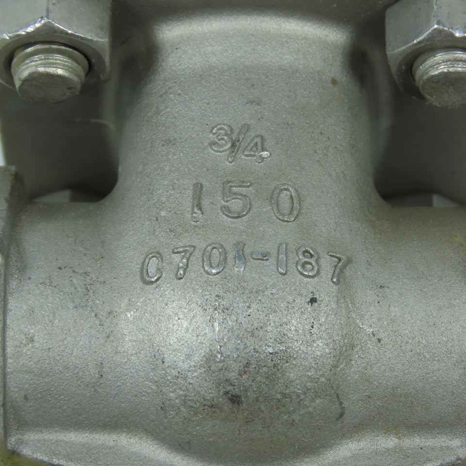 Ladish 0701-187 Class 150 3/4" Stainless Steel Gate Valve 275PSI