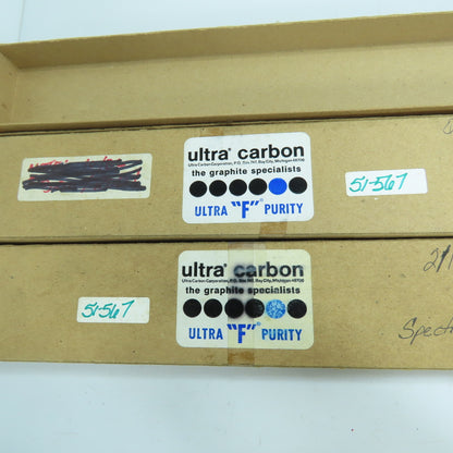 Ultra Carbon Graphite Rods Ultra "F" Purity 12" & 9" Long x 3/16" & 1/2" Lot/9