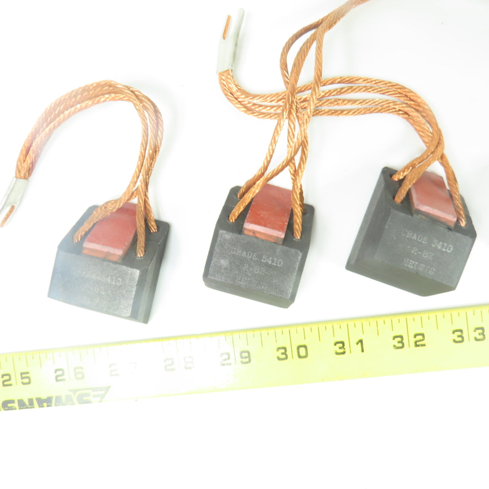 Helwig grade 5410 Carbon Electric Motor Brush 1.875" x 1.5" x 1" Lot Of 8