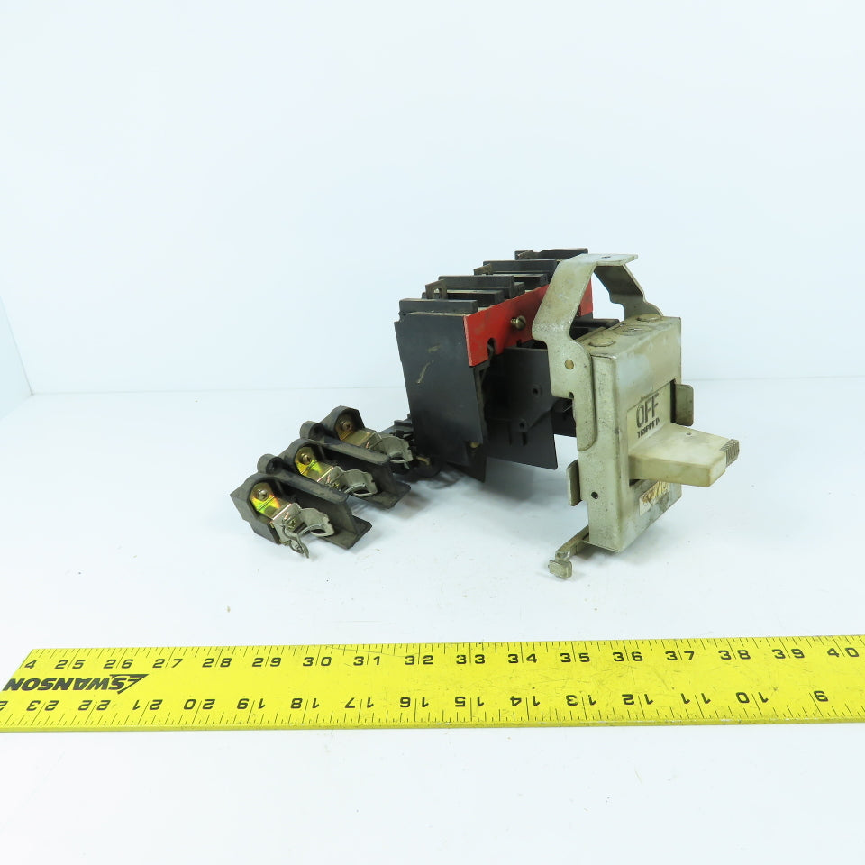 Westinghouse 672B294G01 Type DS 30A 3-Pole Disconnect Switch 600VAC 7.5HP