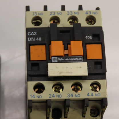 Telemecanique CA3 DN40 Contactor Relay 600VAC Max 24VDC Coil Lot Of 3