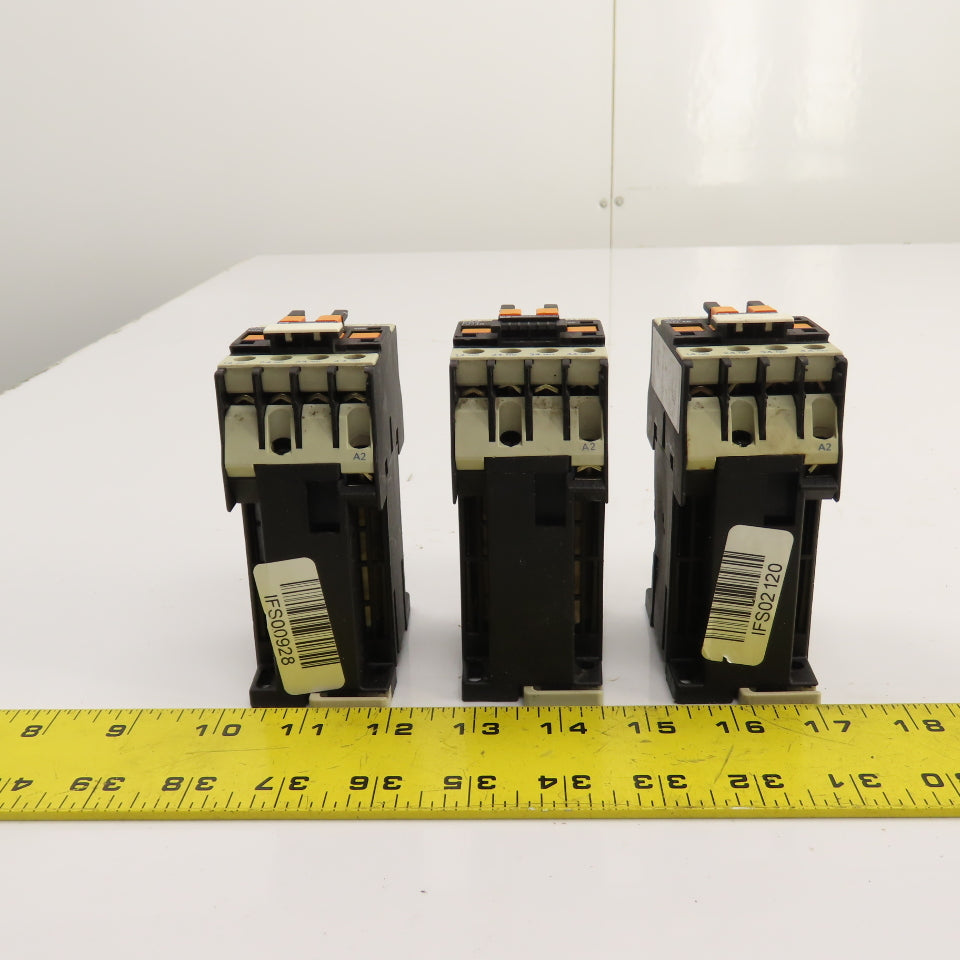 Telemecanique CA3 DN40 Contactor Relay 600VAC Max 24VDC Coil Lot Of 3