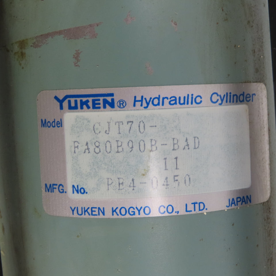 Yuken CJT70-FA80B90B-BAD Double Acting Hydraulic Cylinder 80mm Bore 90mm Stroke