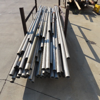 2-1/4" OD Seamless Aluminum Vacuum Line Pipe Tube 12' W/ Misc Length 30+ & Rack